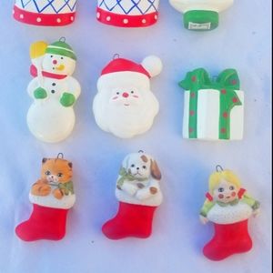 Vintage Hand Painted Christmas Ornaments - Fitz Fl
